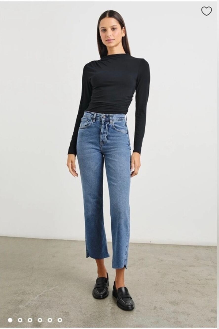 Rails Jeans Womens 30 Blue Topanga High Rise Crop Straight Leg Pure Indigo New